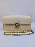 Louis Vuitton Cream Wallet on Chain WOC Metis East West