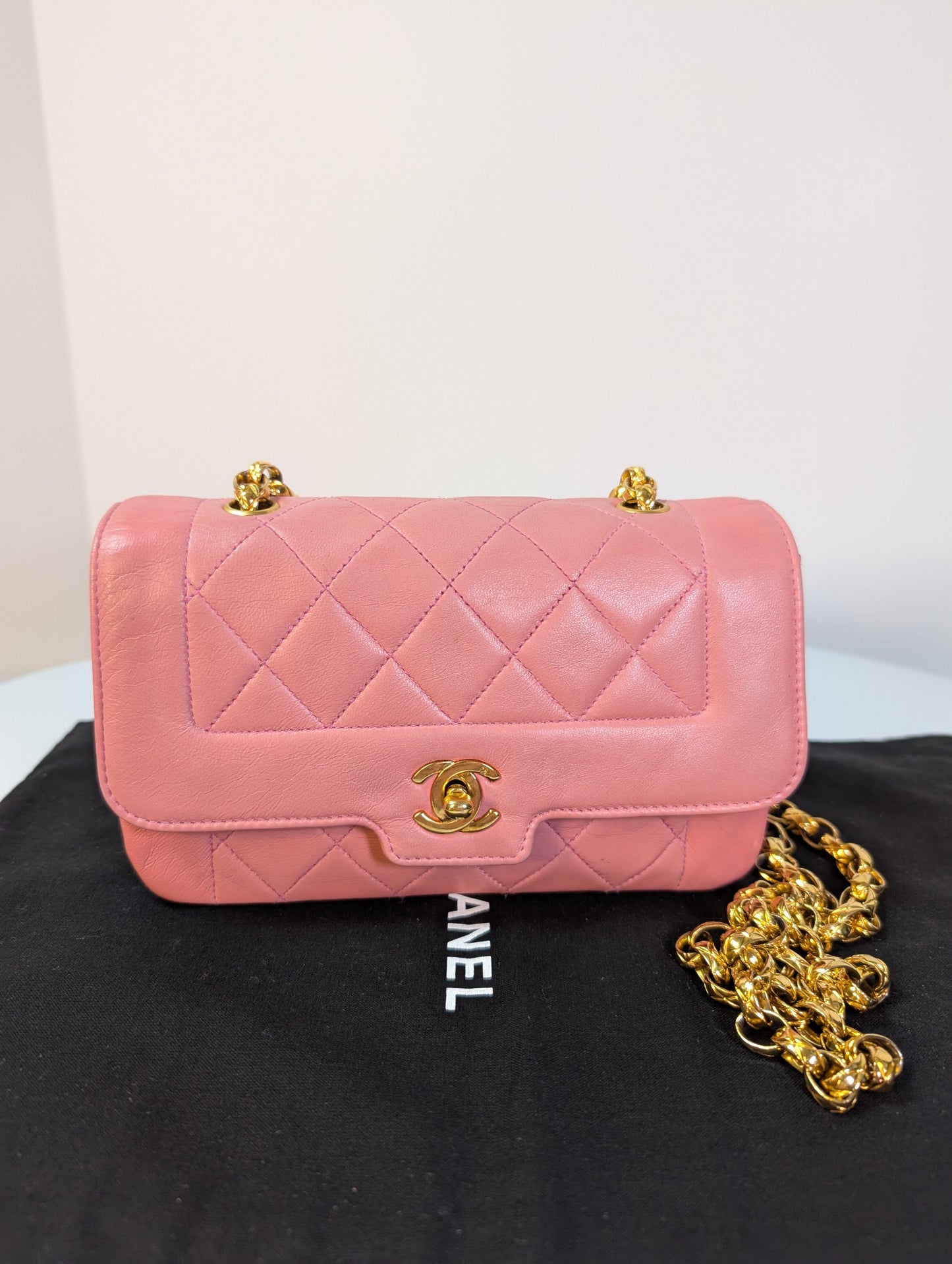 Chanel Rare   Mini Diana Pink 1-series Bag