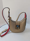 Christian Louboutin Beige Grained Leather Loubifunk Bag