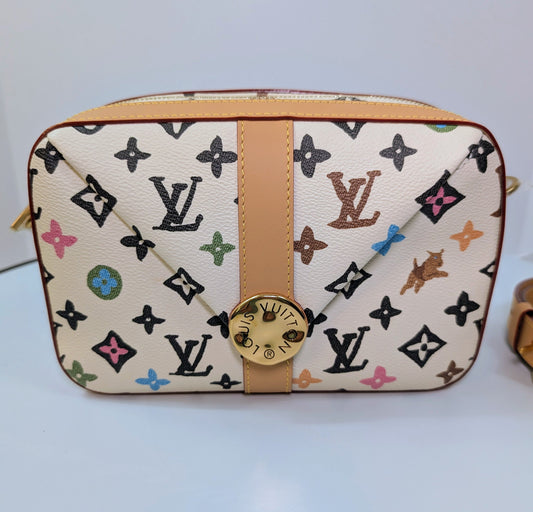 : Louis Vuitton x Tyler the Creator Colorful Monogram Craggy Envelope Shoulder Bag