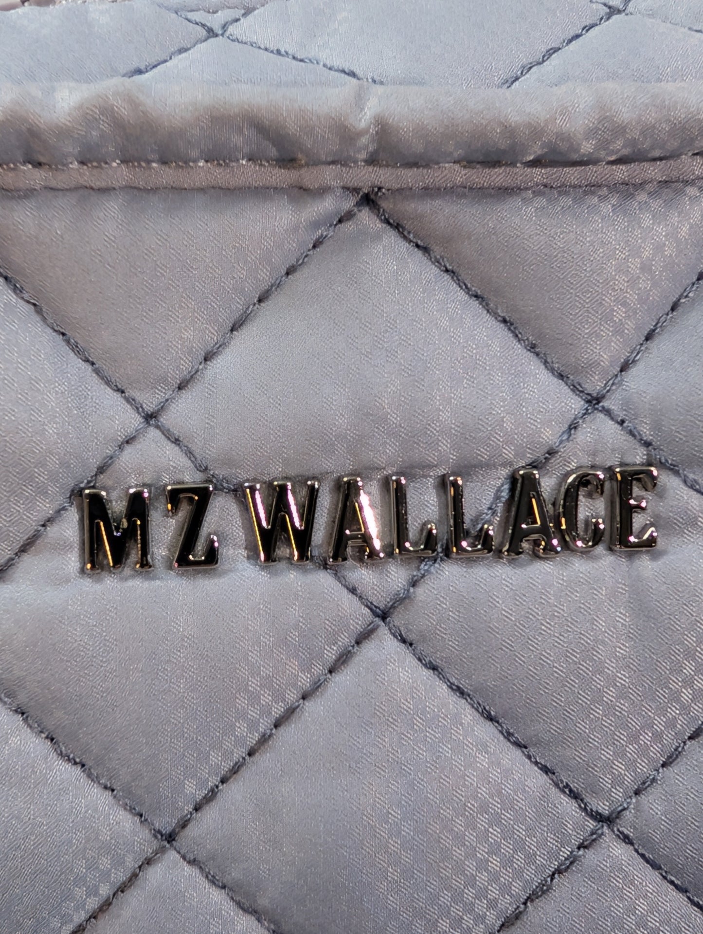 : MZ Wallace Blue Quilted Ombre Nylon Crossbody Bag