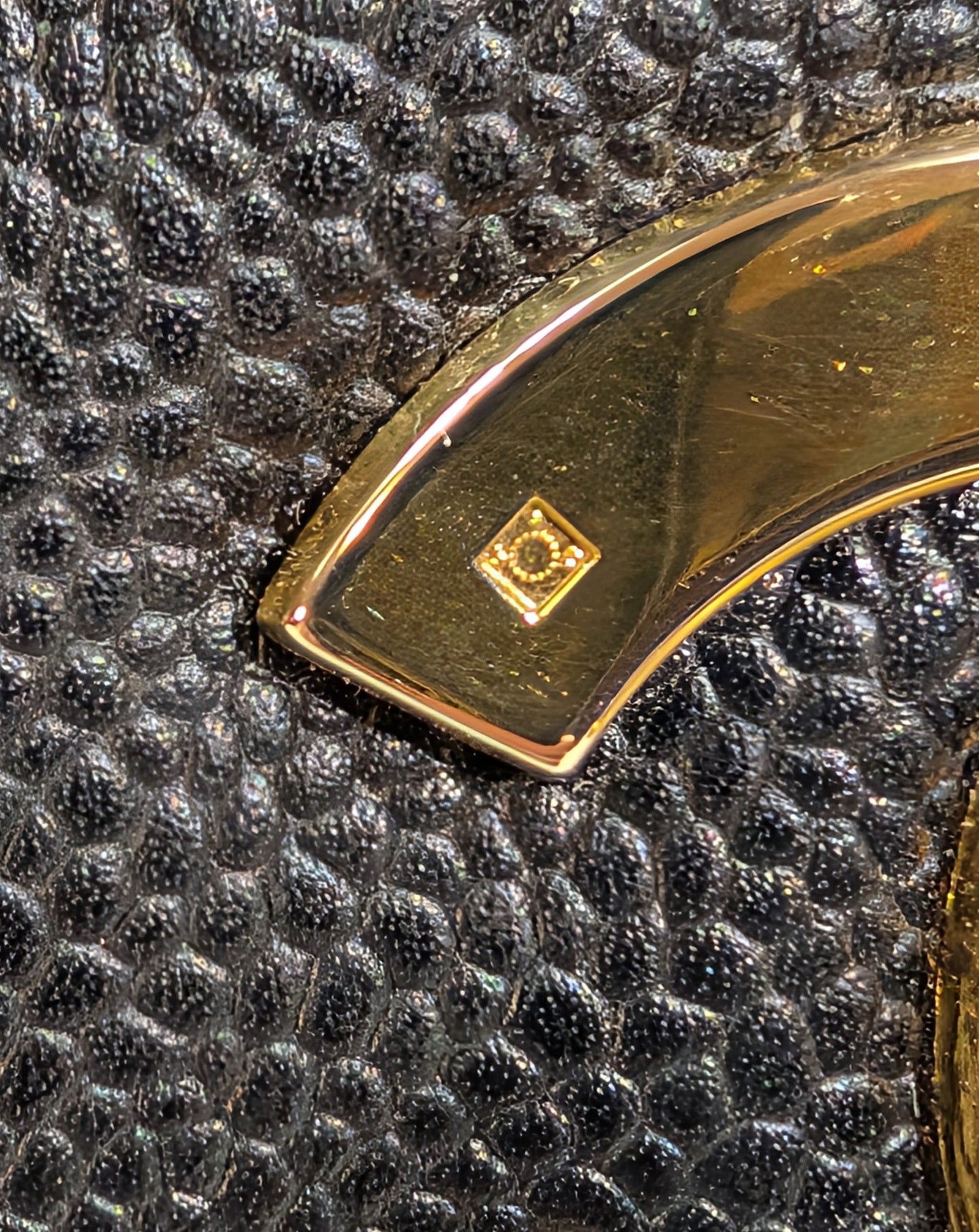 Chanel   Black Caviar Mademoiselle Kelly Top Handle Flap Bag