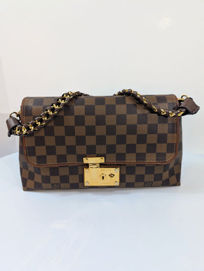Louis Vuitton Brown Damier Ebene Canvas Pallas Clutch