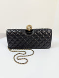 Chanel   Rare "Around The World" Chain Clutch Crossbody Bag