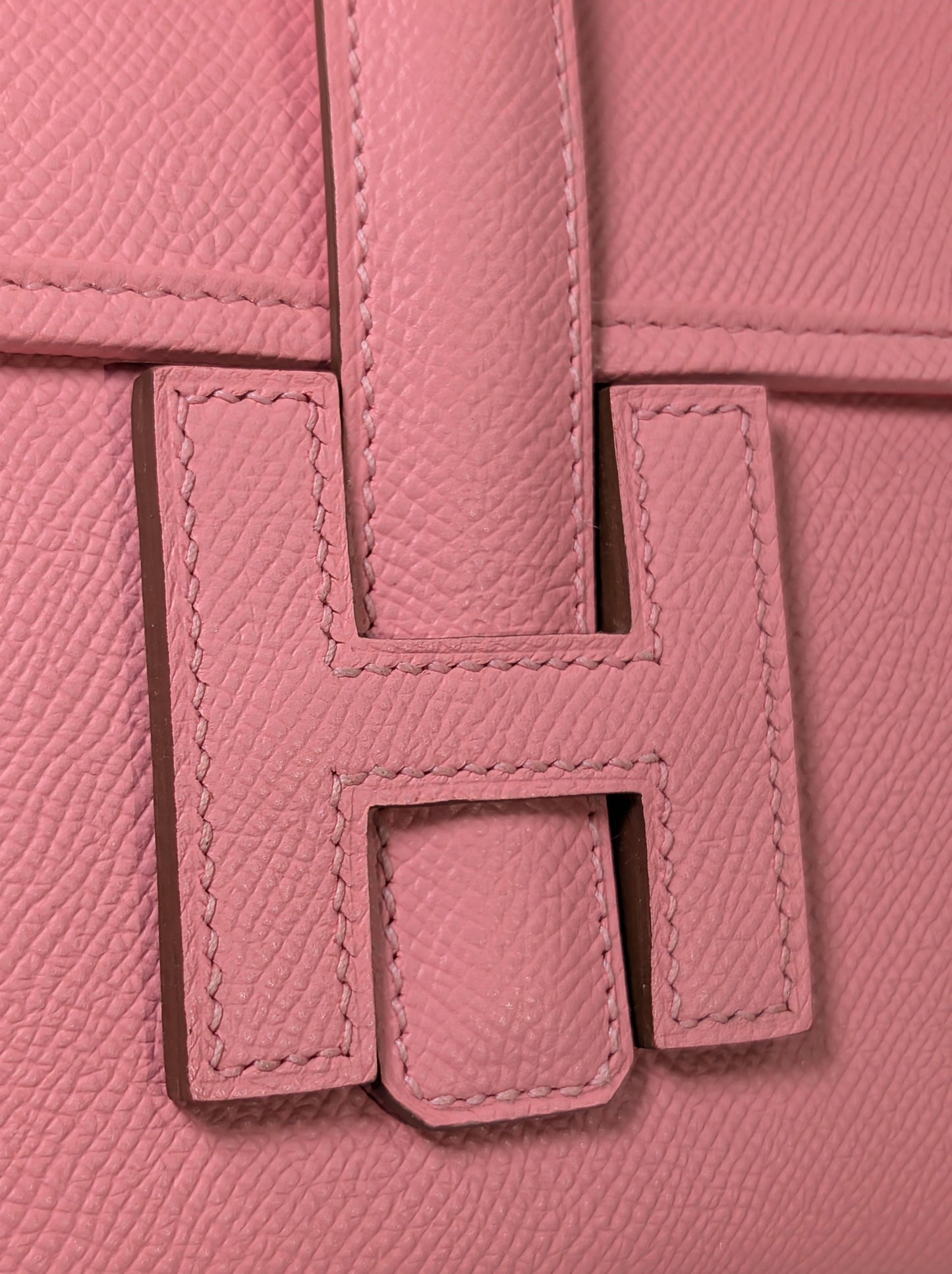 Hermès Rose Confetti Epsom Leather Jige Élan 29 Clutch