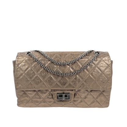 CHANEL 2.55 Shoulder Bag in Metallic Leather