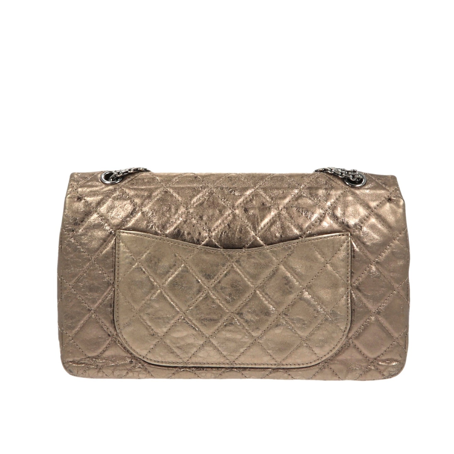CHANEL 2.55 Shoulder Bag in Metallic Leather