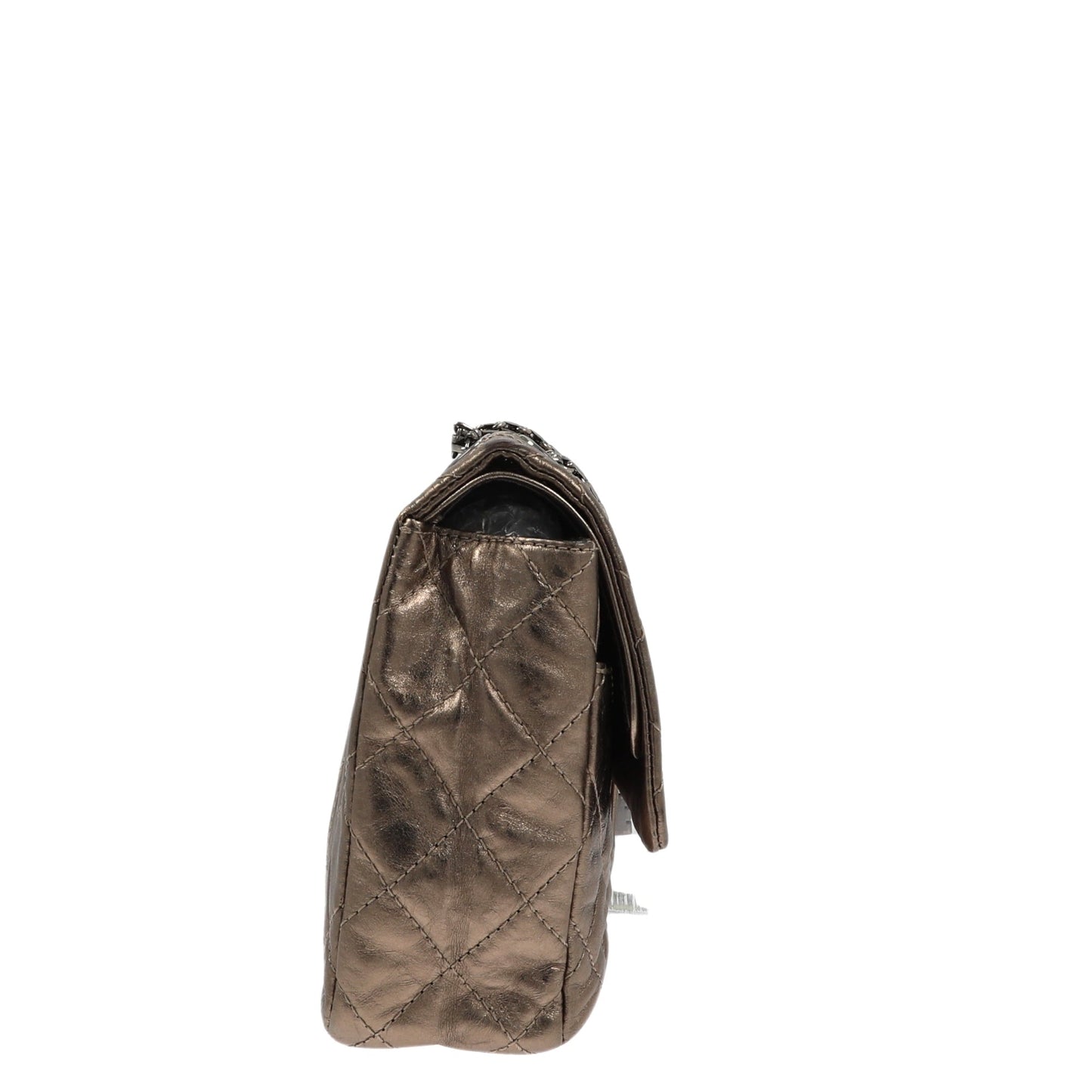 CHANEL 2.55 Shoulder Bag in Metallic Leather