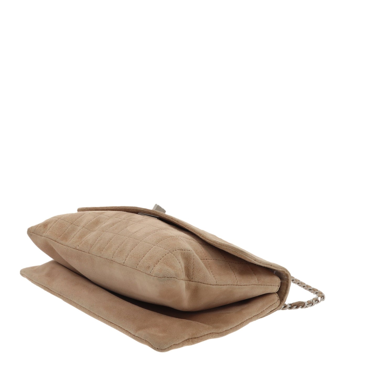 CHANEL 2.55 Shoulder Bag in Beige Suede