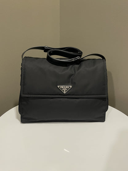 Prada Padded Pattina Bag Black Nylon