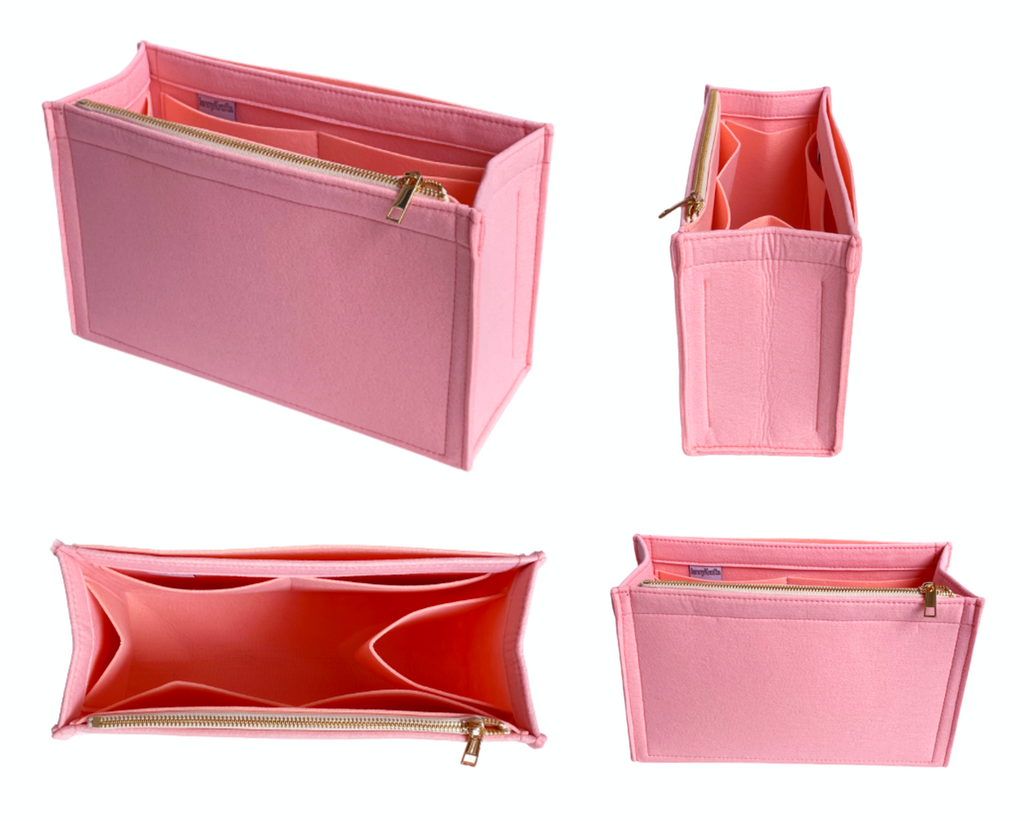 Organizer For [GG Marmont Medium Tote Bag]Felt Purse Insert (Curved Sides)