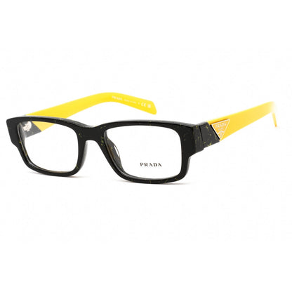 Prada   07ZV Eyeglasses Black/Yellow Marble  / Clear Lens
