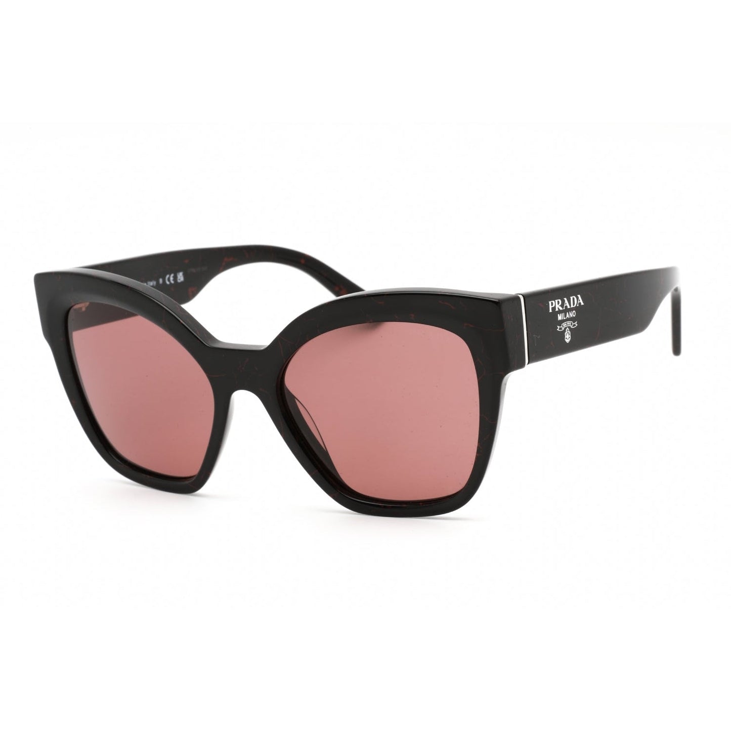 Prada   17ZS Sunglasses Black / Red Dark violet Women's