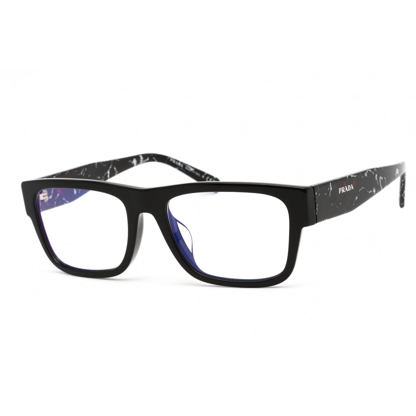 Prada   28YSF Eyeglasses Black/Clear demo lens