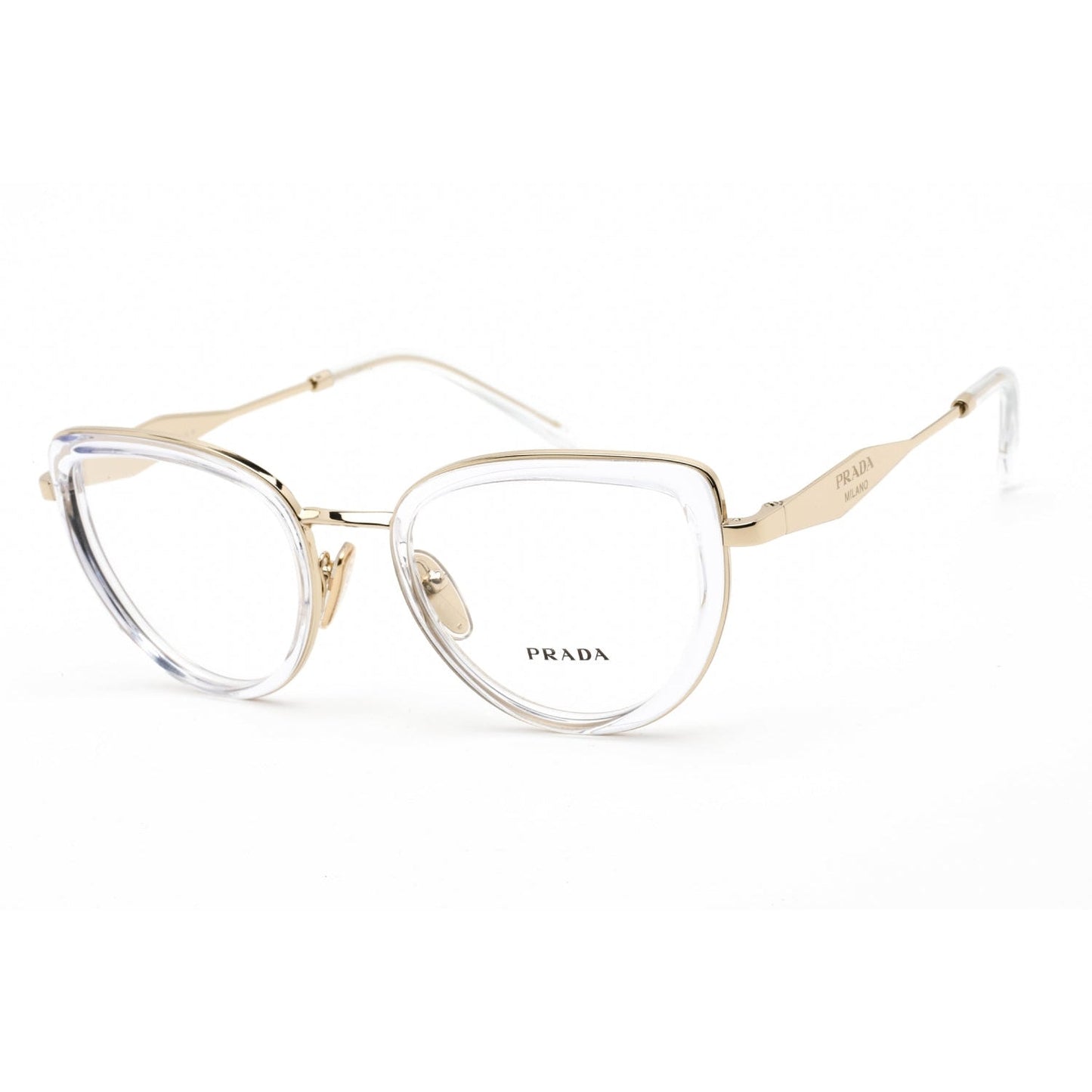 Prada   54ZV Eyeglasses Crystal/Clear demo lens