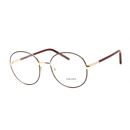 Prada   55WV Eyeglasses Pale Gold Bordeaux/Clear demo lens