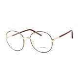 Prada   55WV Eyeglasses Pale Gold Bordeaux/Clear demo lens