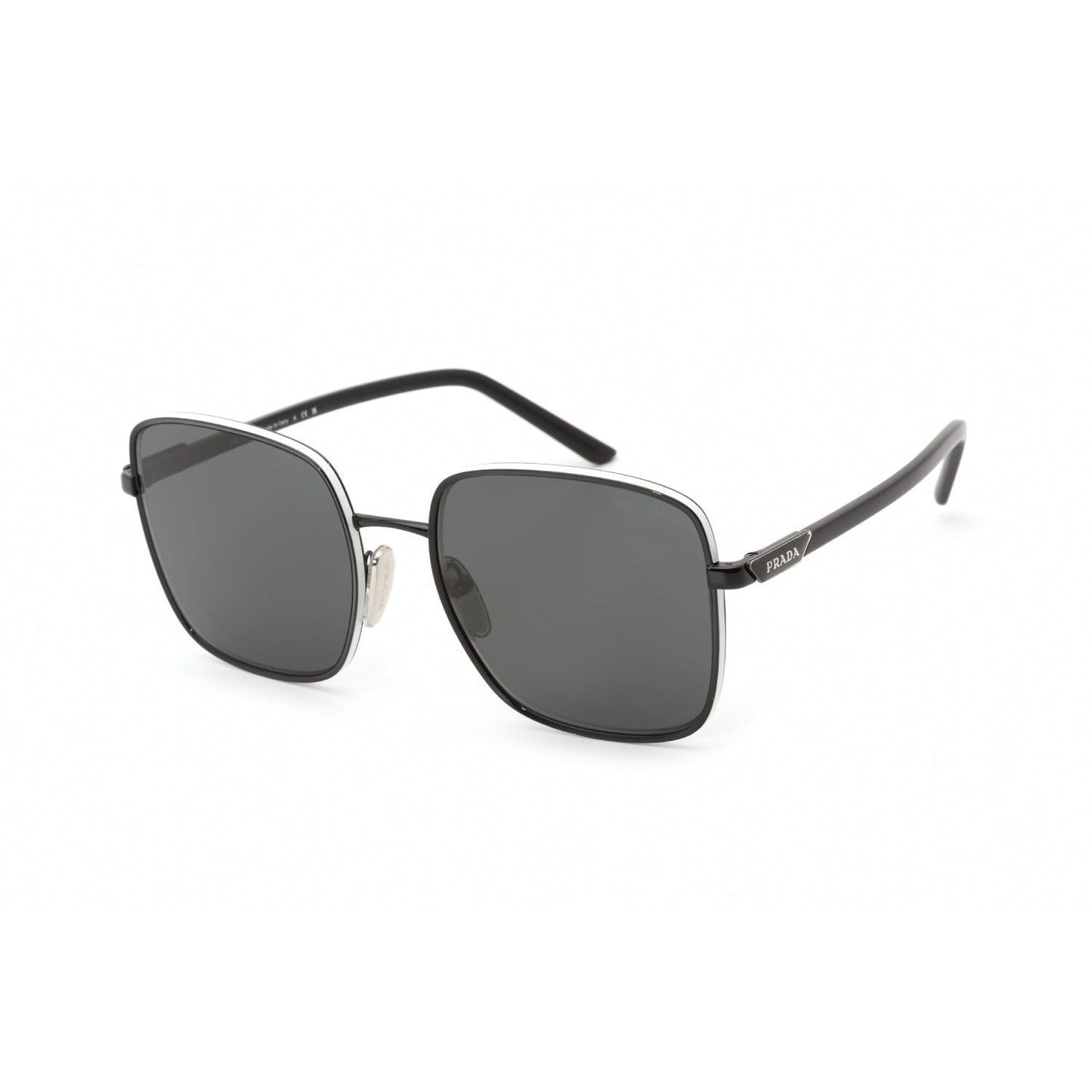 Prada   55YS Sunglasses Black White / Grey Women's
