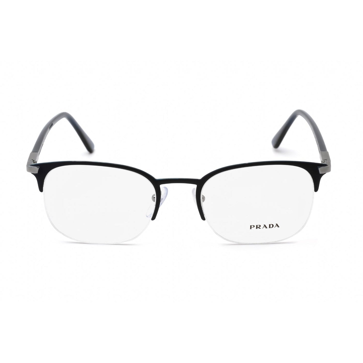 Prada   57YV Eyeglasses Matte Blue/Clear demo lens