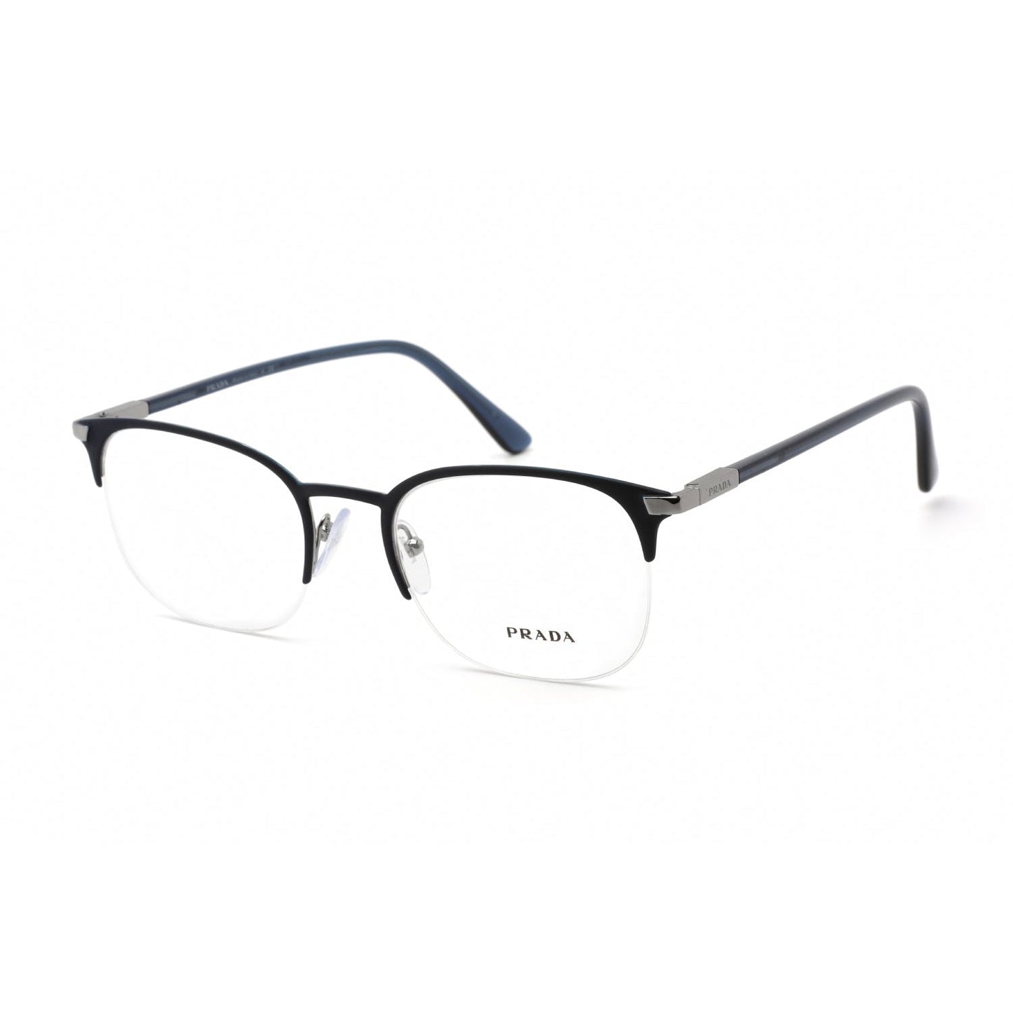 Prada   57YV Eyeglasses Matte Blue/Clear demo lens