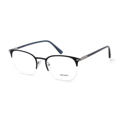 Prada   57YV Eyeglasses Matte Blue/Clear demo lens