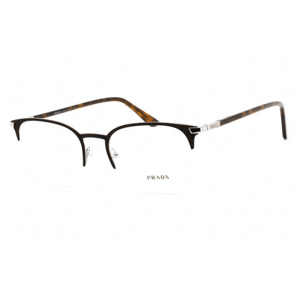 Prada   57YV Eyeglasses Matte Brown/Clear demo lens