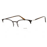Prada   57YV Eyeglasses Matte Brown/Clear demo lens