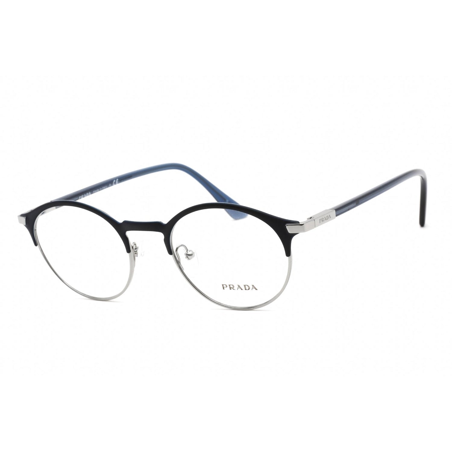 Prada   58YV Eyeglasses Matte Blue / Clear Lens