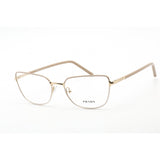 Prada   59YV Eyeglasses Beige Brown Gold / Clear Lens
