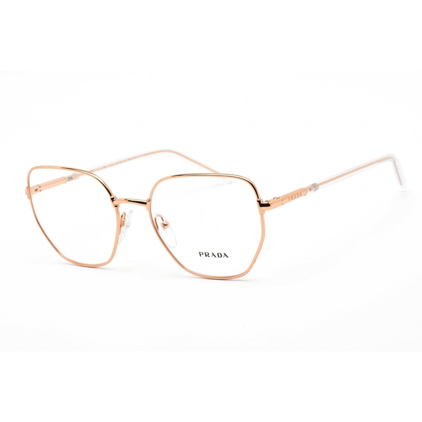 Prada   60WV Eyeglasses Pink Gold / Clear demo lens