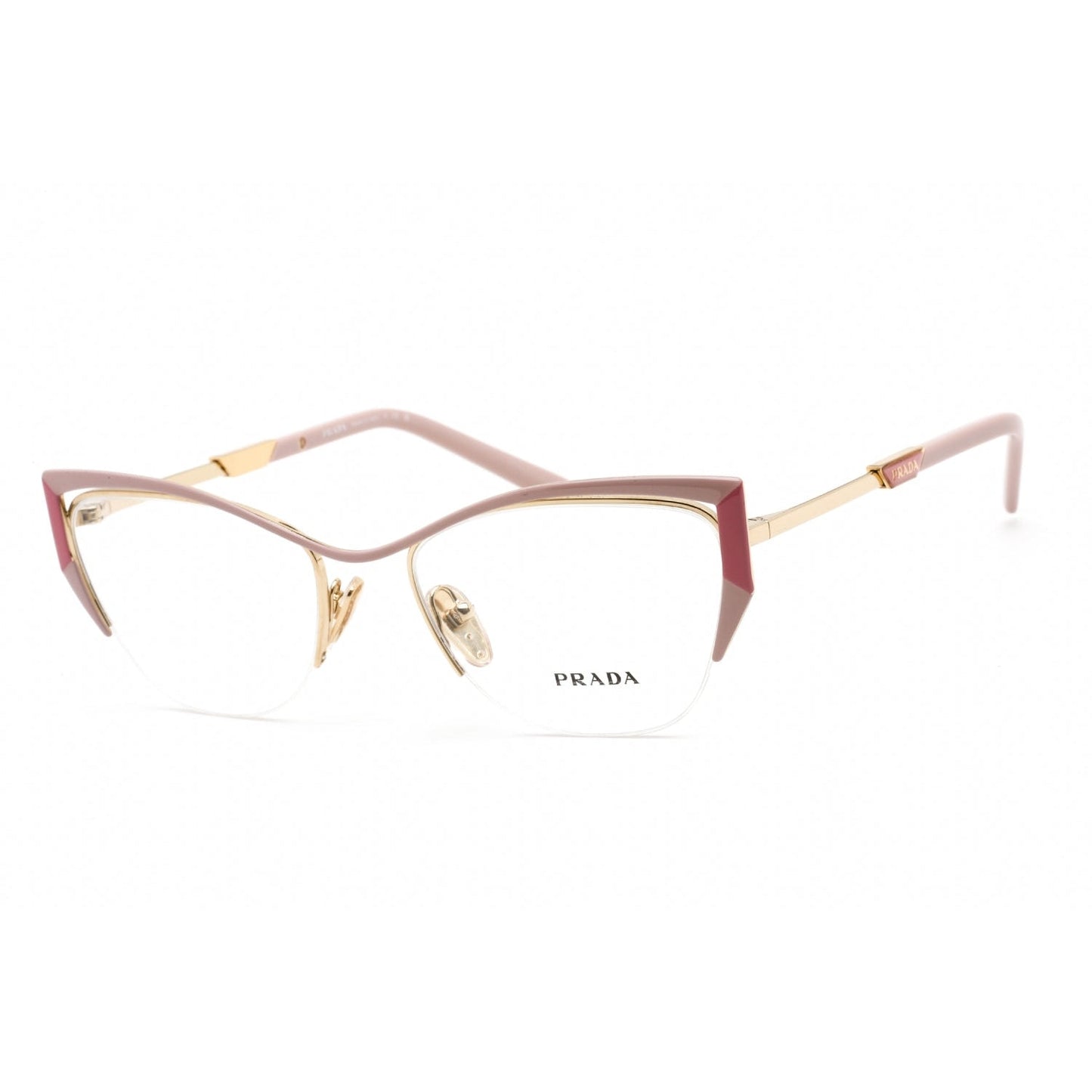 Prada   63YV Eyeglasses Gold/Pink / Clear Lens