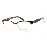 Prada   65RV Eyeglasses Dark Brown / Clear demo lens