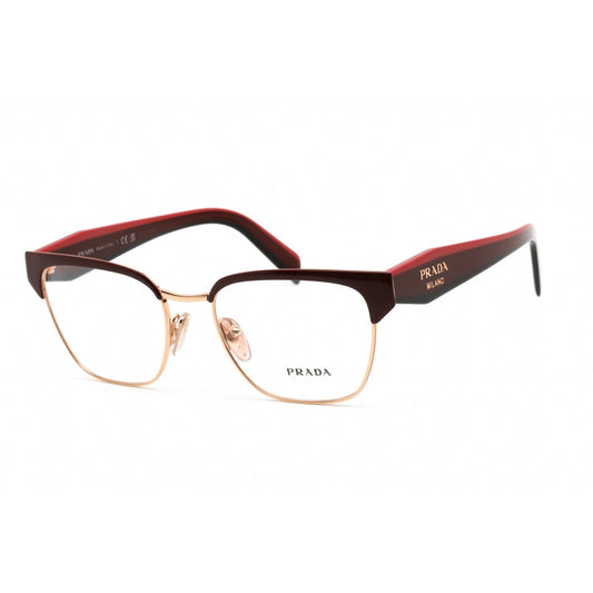 Prada   65YV Eyeglasses Red/Rose Gold /Clear demo lens