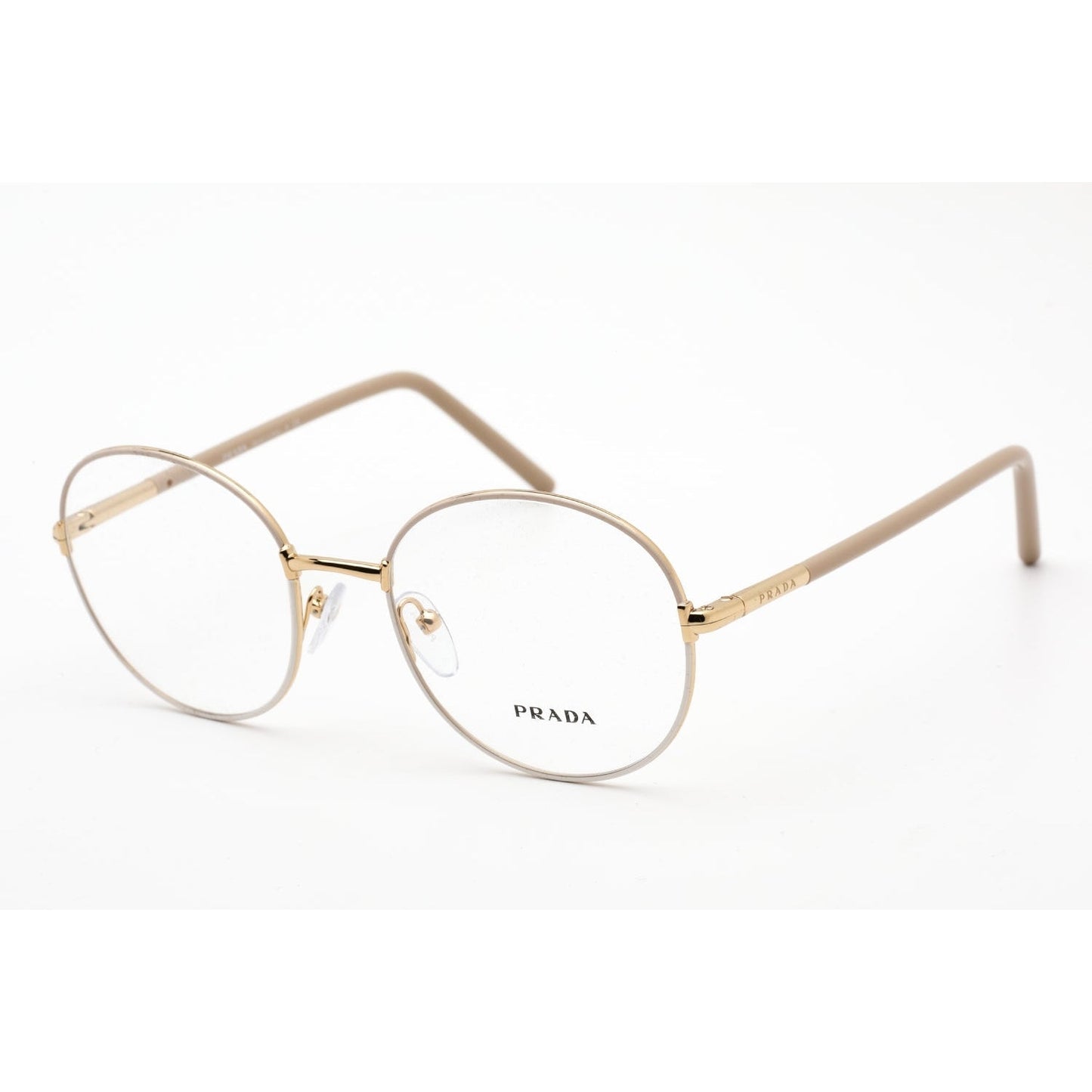 Prada  55WV Eyeglasses Beige/White/Clear demo lens