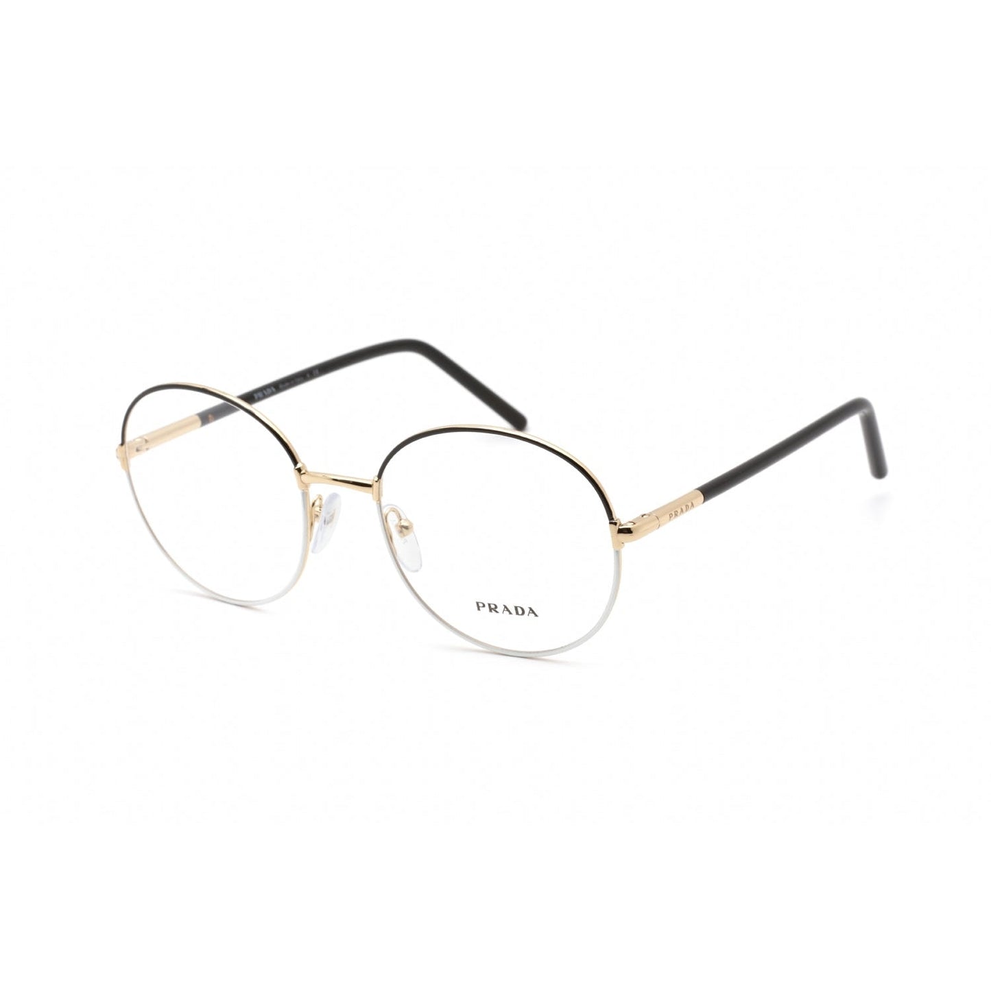 Prada  55WV Eyeglasses Black/White / Clear Lens