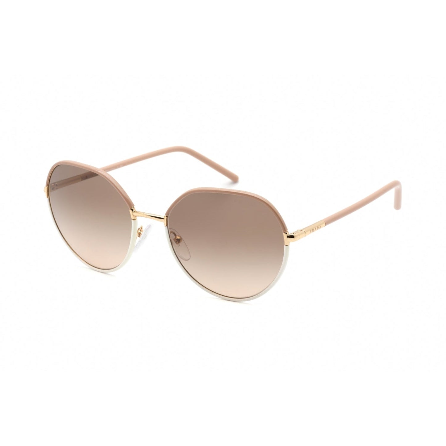 Prada  65XS Sunglasses Beige/Ivory / Brown Gradient Grey