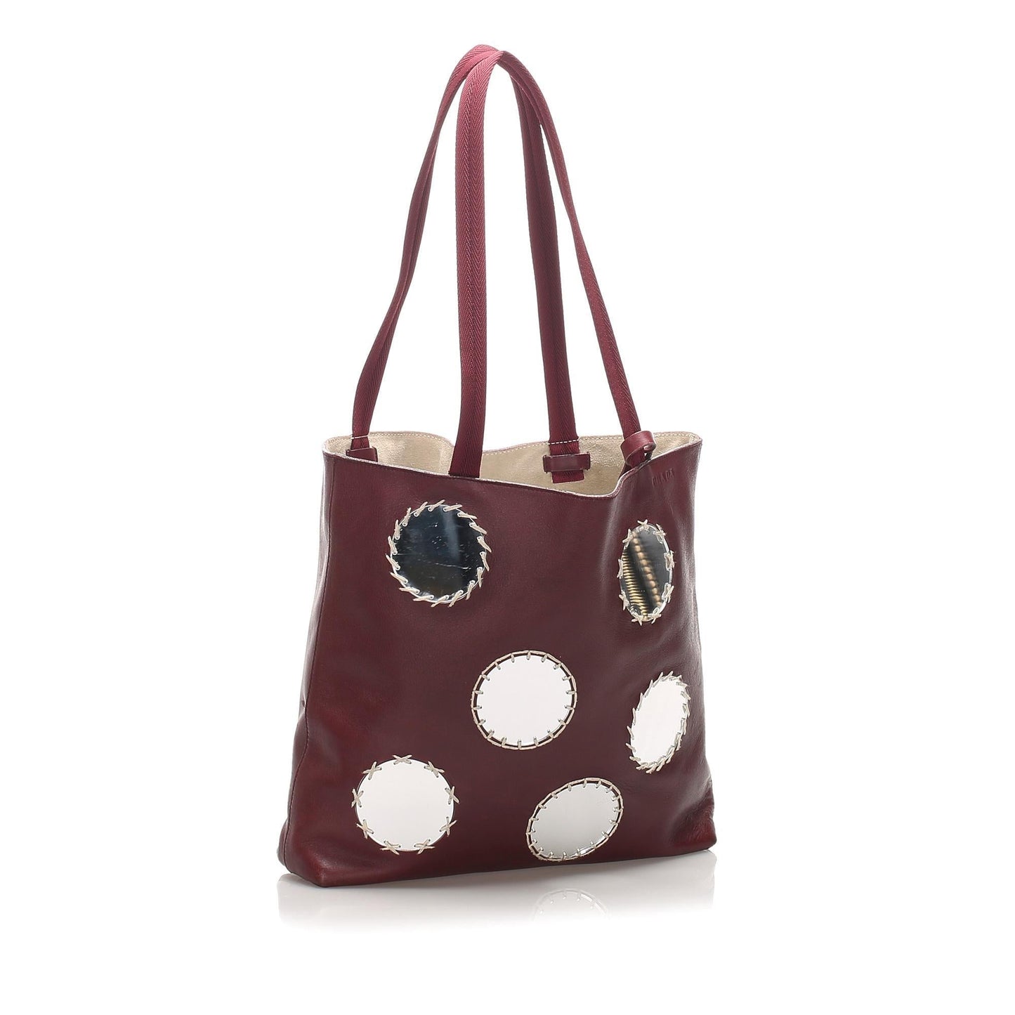 Prada Leather Mirror Tote  (SHG-10603)