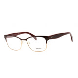 Prada PR65RV Eyeglasses Burgundy / Clear Lens