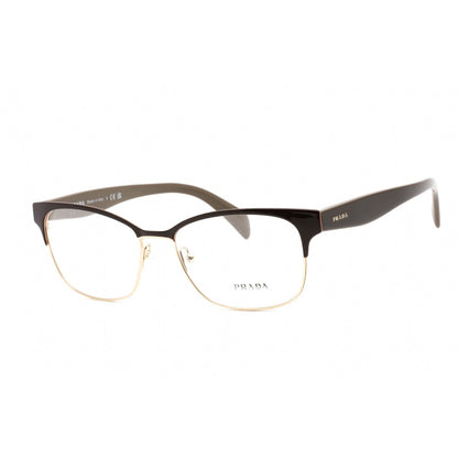 Prada PR65RV Eyeglasses Dark Brown / Clear Lens