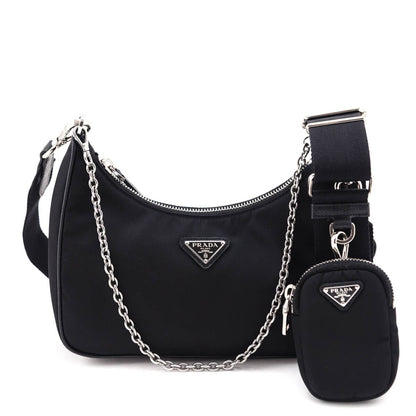 Prada Black Nylon Re-Edition 2005 Bag