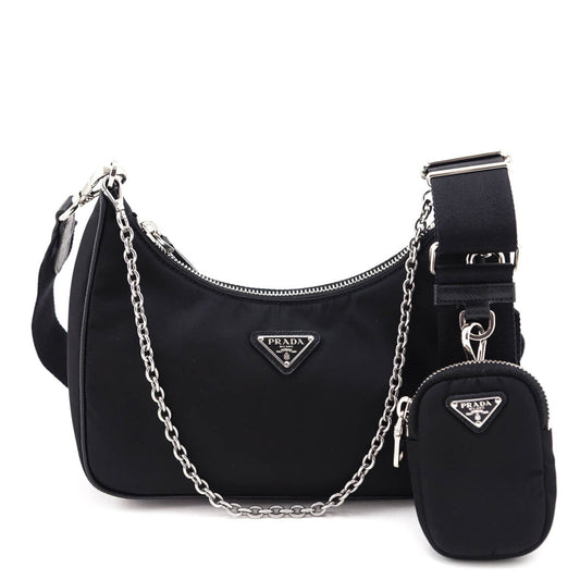 Prada Black Nylon Re-Edition 2005 Bag