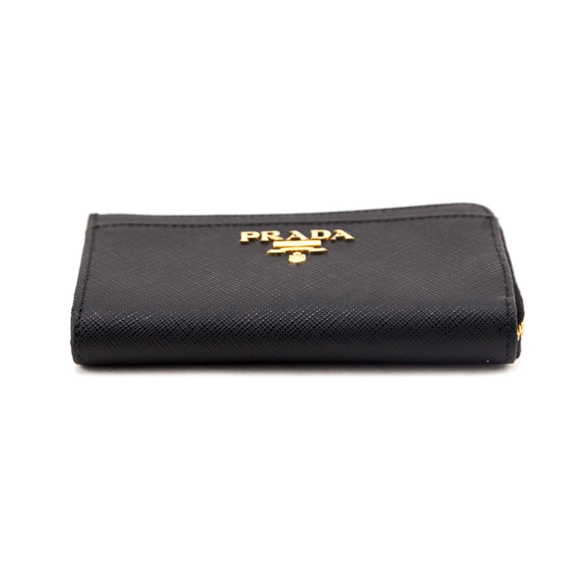 Prada Black Saffiano Keychain Card Holder