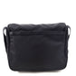 Prada Black Tessuto Nylon Double Buckle Small Messenger Bag