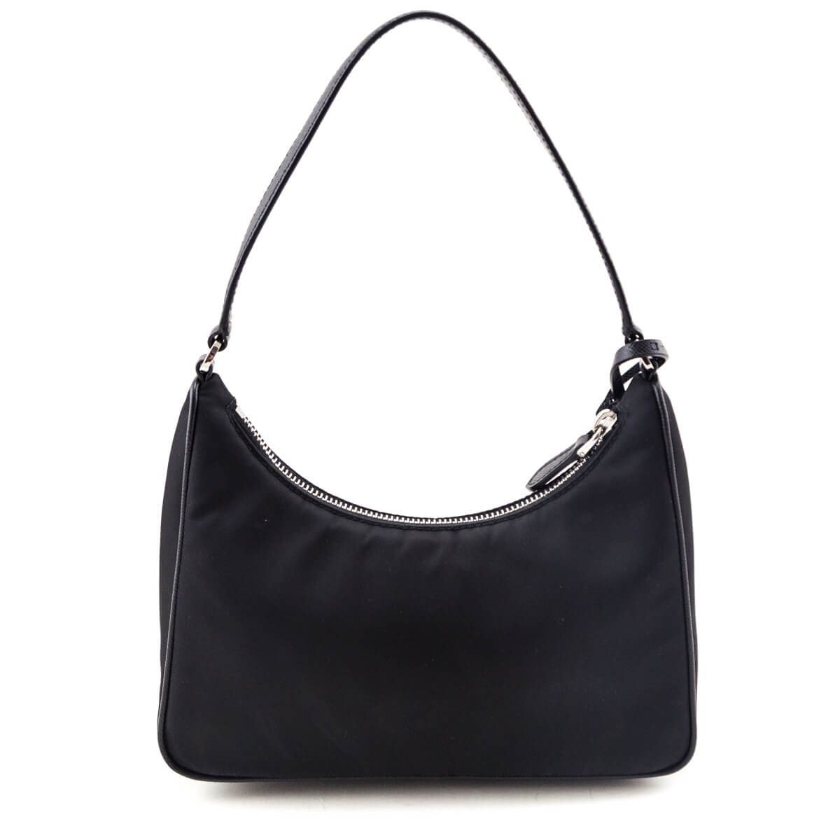 Prada Black Tessuto Nylon Saffiano Mini Re-Edition 2005 Bag