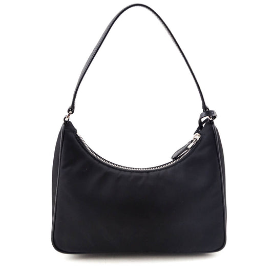 Prada Black Tessuto Nylon Saffiano Mini Re-Edition 2005 Bag