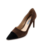 Prada Brown Suede Cap Toe Pumps Size US 38 | EU 38
