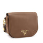 Prada Caramel Vitello Daino Saddle Bag Crossbody