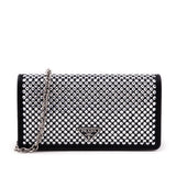 Prada Crystal Mini Wallet Chain