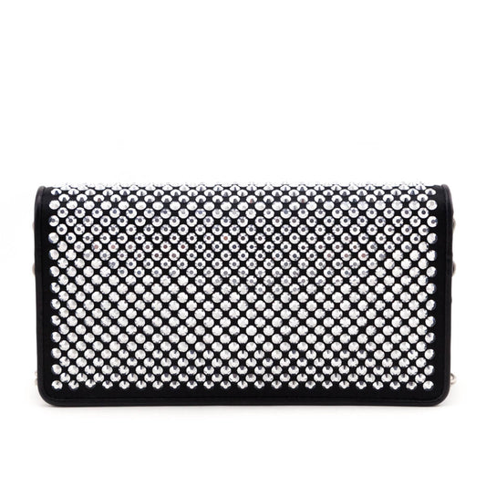 Prada Crystal Mini Wallet Chain