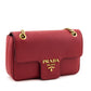 Prada Fuoco Saffiano Flap Shoulder Bag